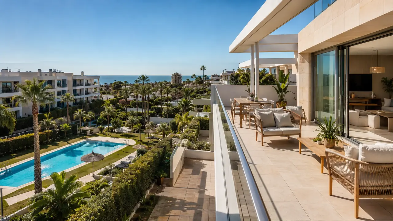 Áticos en residenciales con piscina