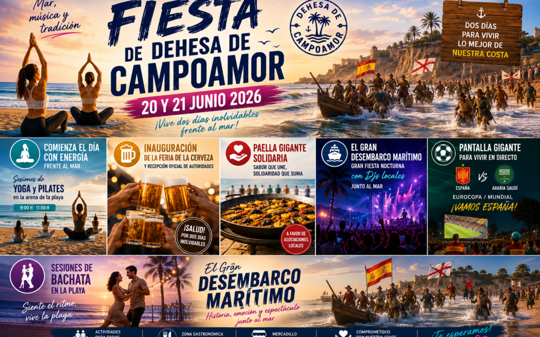 EL GRAN DESEMBARCO EN CAMPOAMOR 2026: GUÍA Y HORARIOS DE MAYOR EVENTO DEL VERANO EN ORIHUELA COSTA